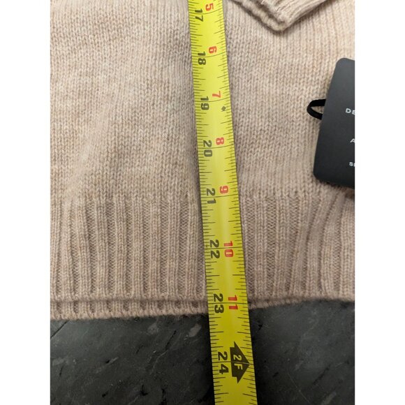 DYI Women's Cashmere Wool Oversized Sweater Heather Oatmeal XS - Picture 5 of 7